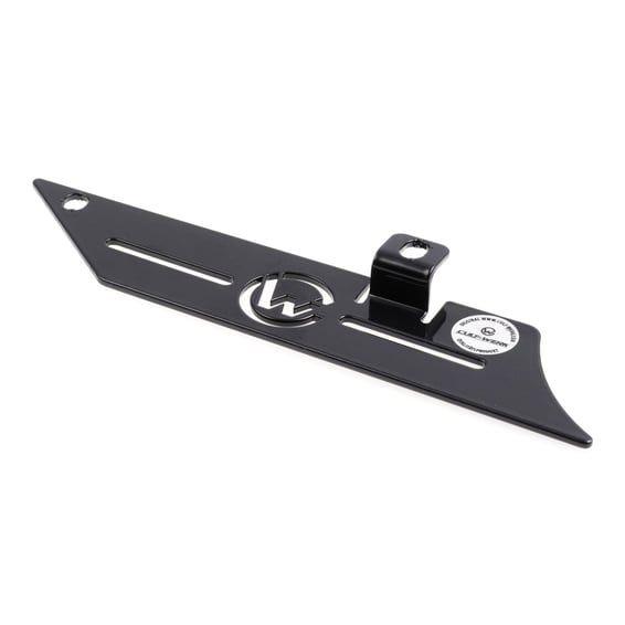 lower belt guard. Black