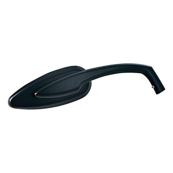 Teardrop mirror set. Satin black
