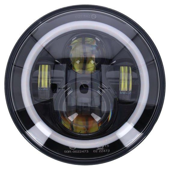 Bright, 7" LED headlamp. Black