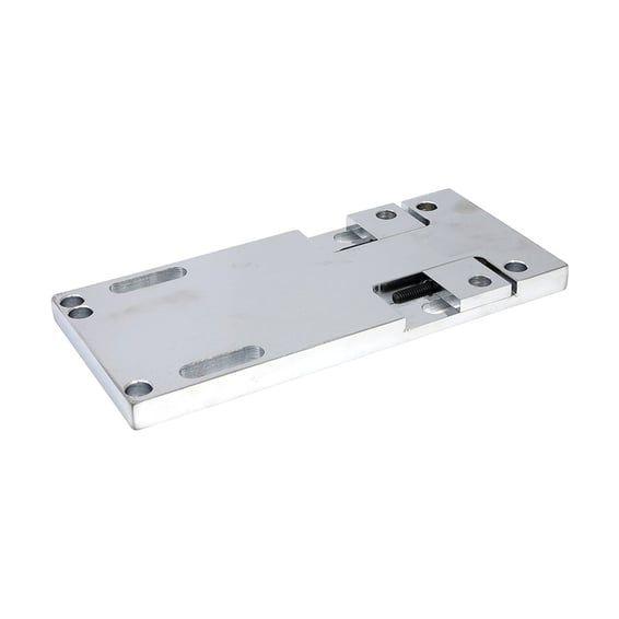 4-speed transmission mount plate. adjustable. Chrome