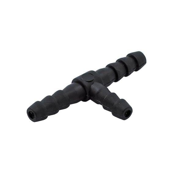 Oil hose tee. 3-way. Black