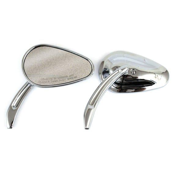 Bullet mirror set, with sculpted stem