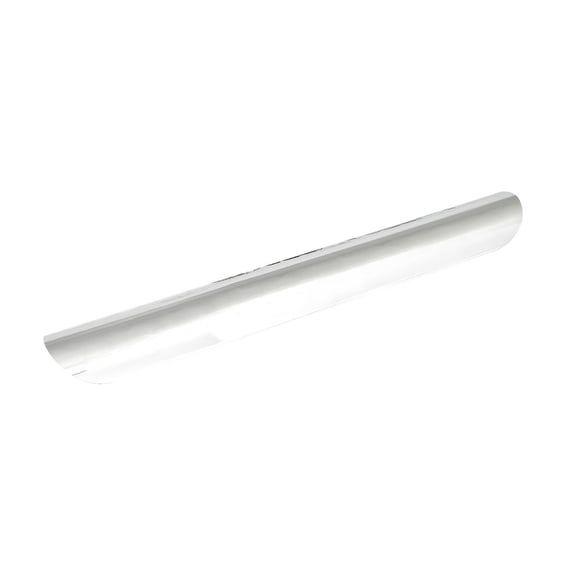 Universal smooth heat shield 14" long chrome