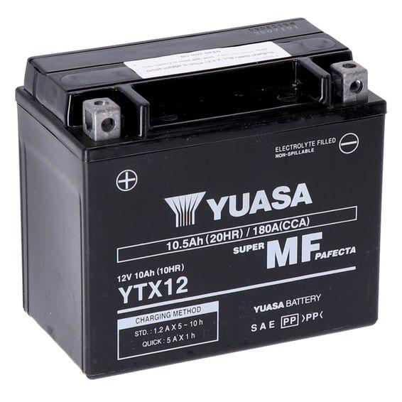 High performance AGM battery, YTX12-WC