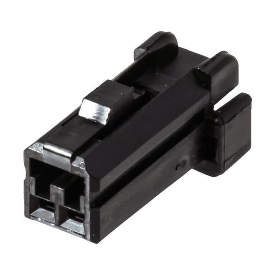 NAMZ, AMP 040 series connector. Black, plug, 2-pin