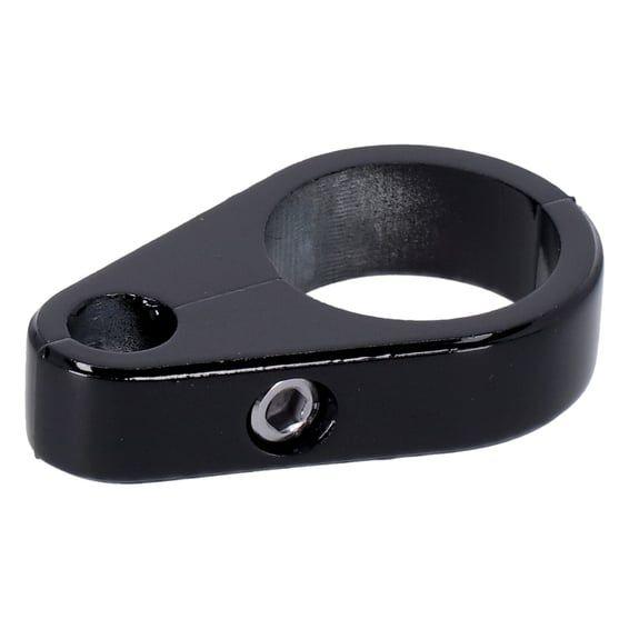 2-piece frame cable clamp. Clutch. Black