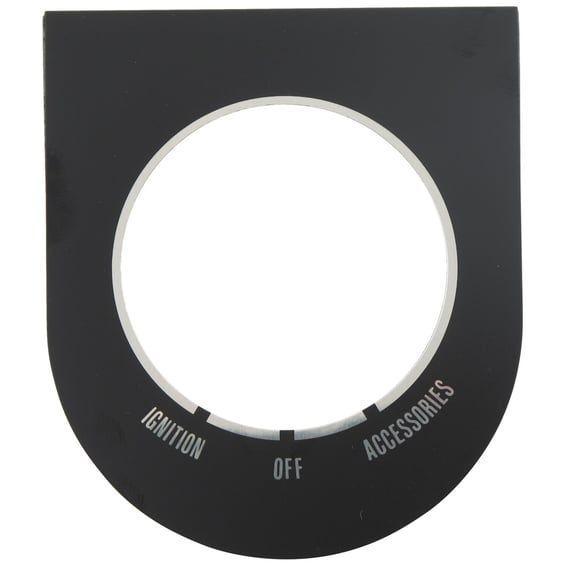 Ignition switch decal