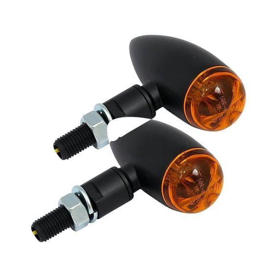 Micro bullet LED turn signals, black