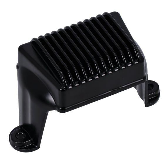 voltage regulator/rectifier. Black