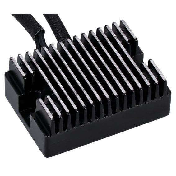voltage regulator/rectifier. Black