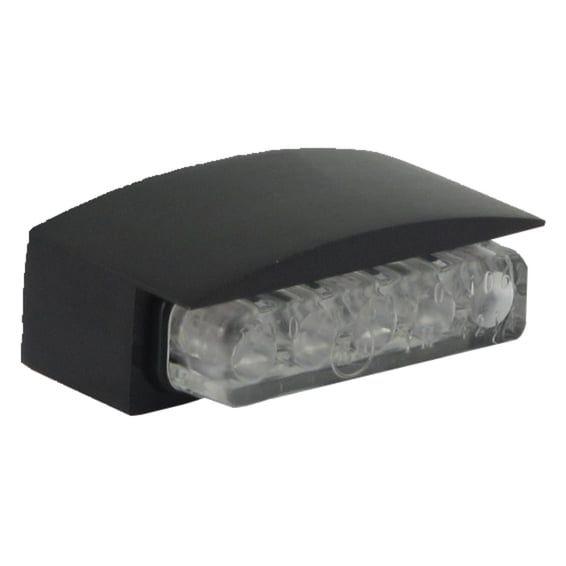 Mini LED license plate light, black housing