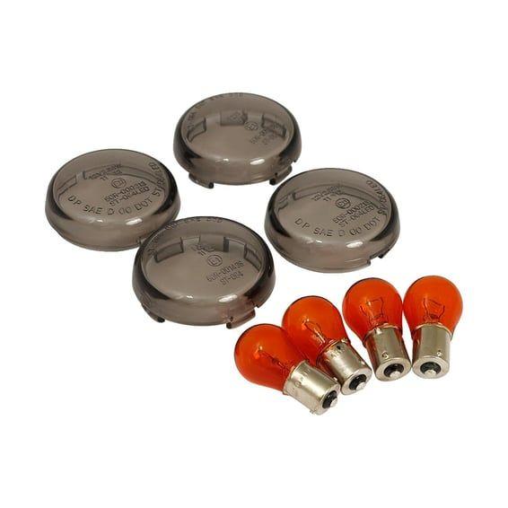 Bullet turn signal lens kit, smoke