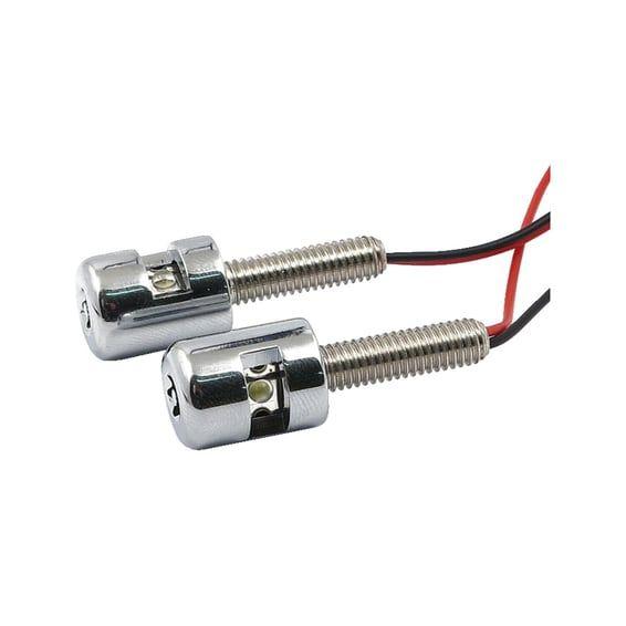License plate light, LED. Chrome