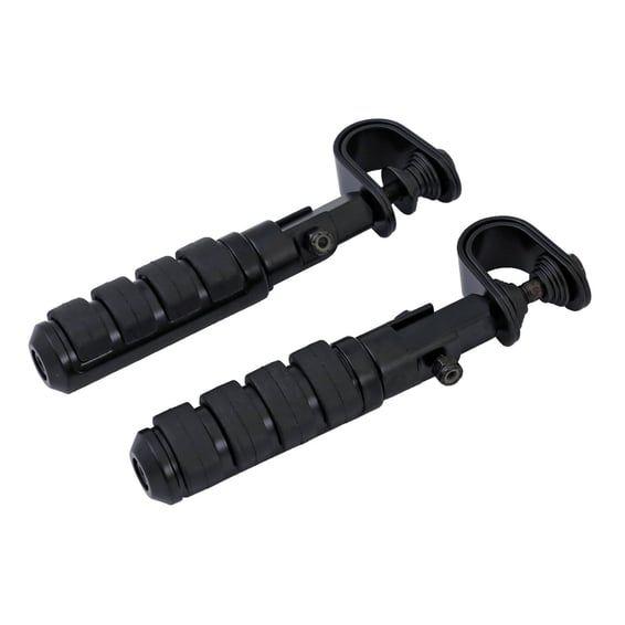 Comfort foot peg set. clamp-on. Black