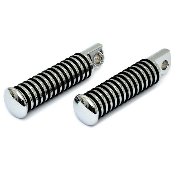 Sundance O-ring foot pegs. Small diameter. H-D male mount