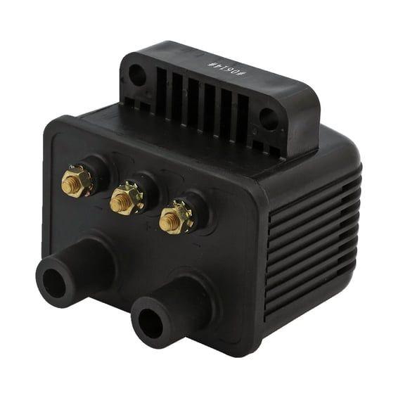 Mini single fire coil. 12v, 3 ohm. Black