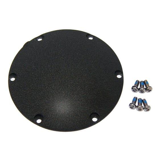 Derby cover, OEM style Domed. Black wrinkle