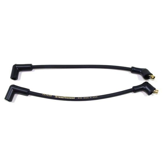 8mm Street Thunder spark plug wire set. Black
