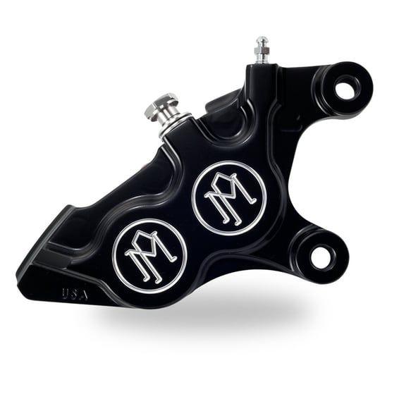 PM, 4-p 137x4b caliper. Bolt-on, 11.5" right front. Black CC