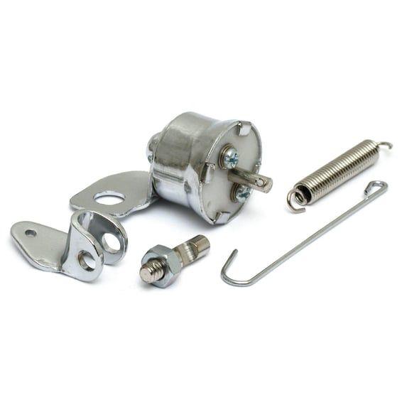 Mechanical brake light switch, rear. Chrome