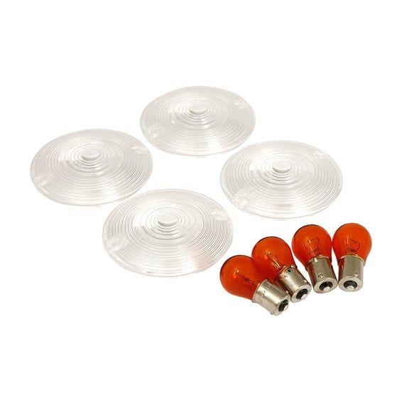 Turn signal flat lens kit. Clear