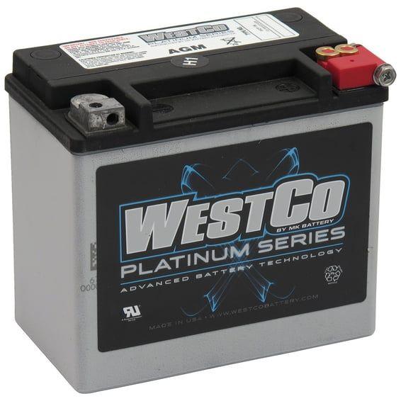 Westco, sealed AGM battery. 12 Volt, 19A, 325CCA