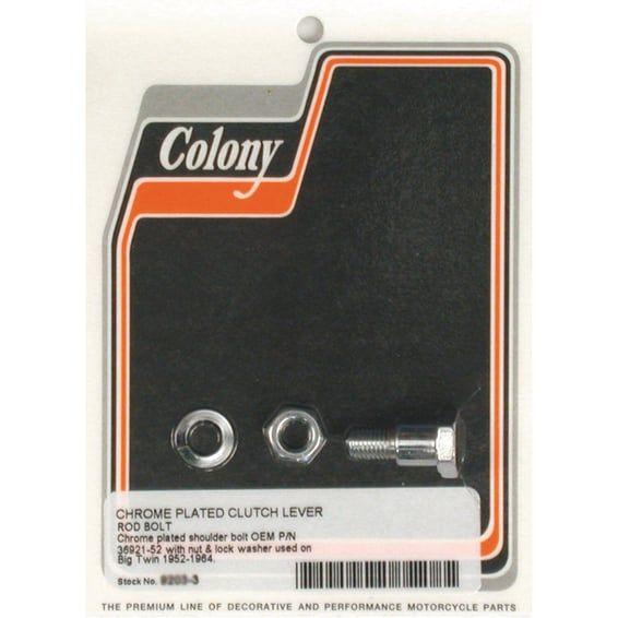 Mousetrap clutch lever rod bolt kit. Chrome