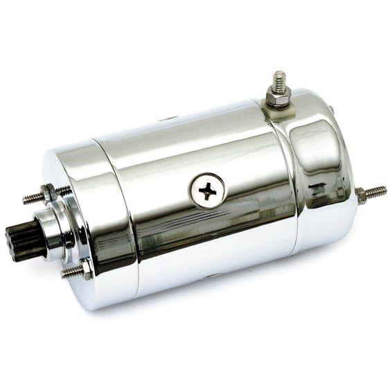 Starter motor, Hitachi style. Chrome