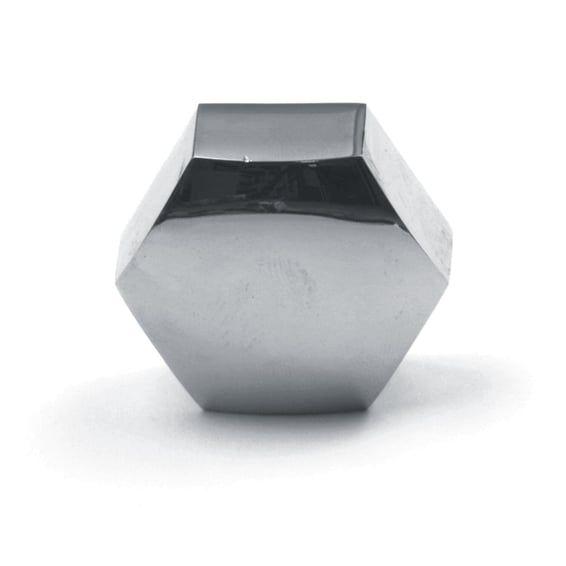 Stem nut, flat crown acorn. Chrome