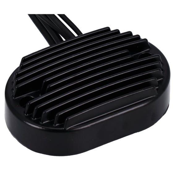 voltage regulator/rectifier. Black