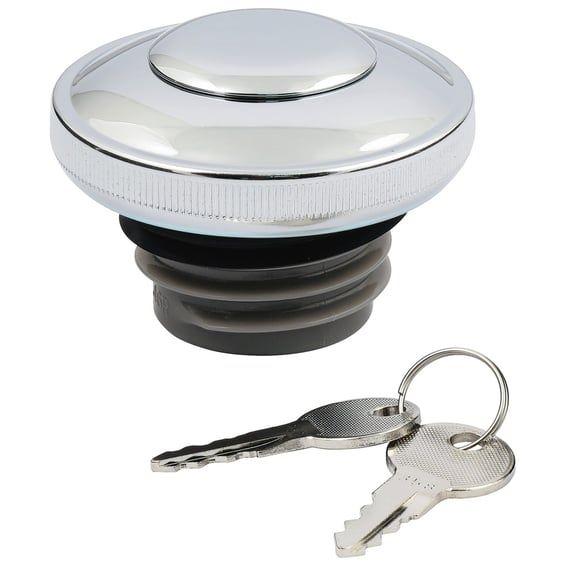 Gas cap vented with lock, chrome