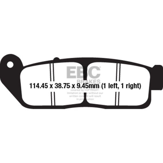 V-pad Semi Sintered brake pads
