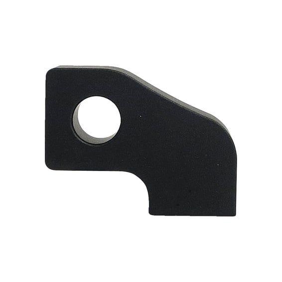 Custom headlamp mount block. angled. Black