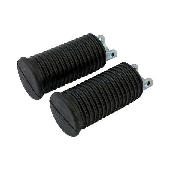 OEM style footpegs, large diameter. Black