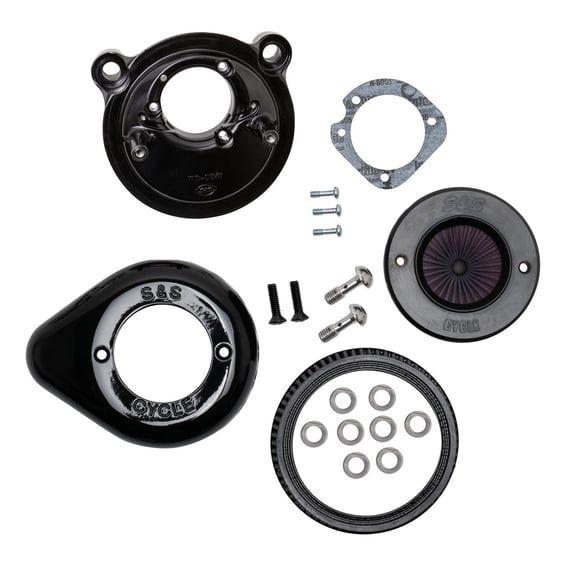 'Air Stinger Stealth' air cleaner kit. Teardrop, black