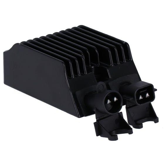 voltage regulator/rectifier. Black