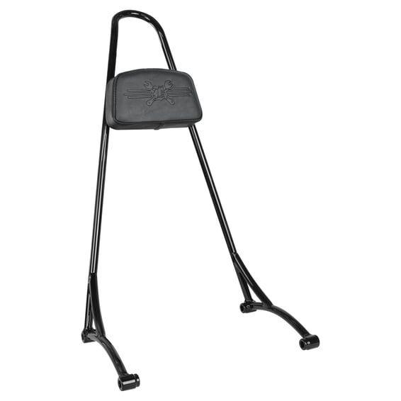 tall sissy bar with pad. Black