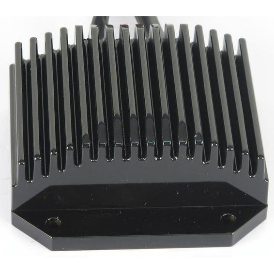 voltage regulator/rectifier. Black
