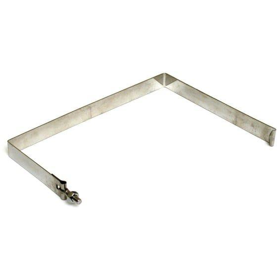 Battery hold down strap. Chromed stainless