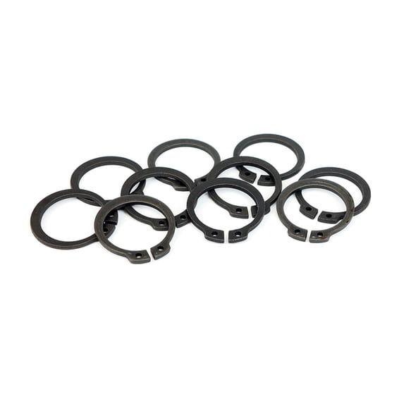 Retaining rings, fork stem