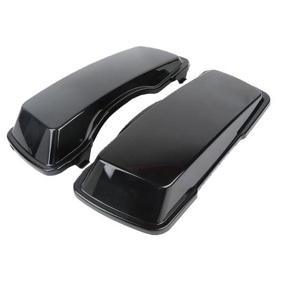 Saddlebag lid set. Black