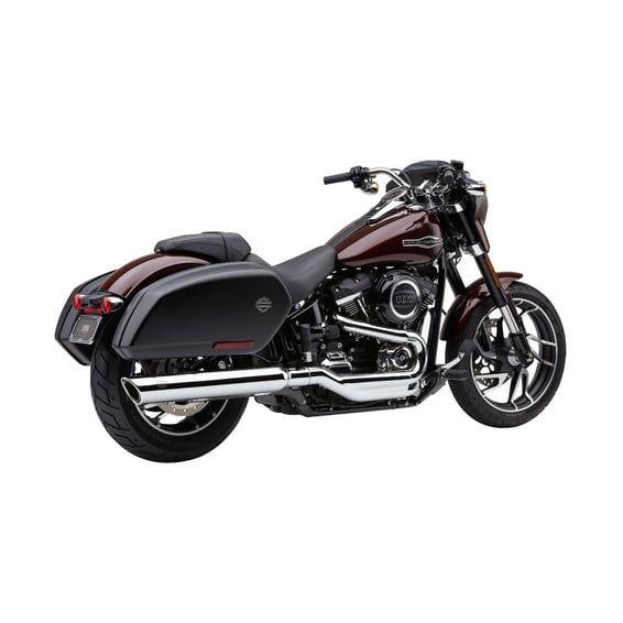 909 Twins 4" slip-on mufflers. Chrome
