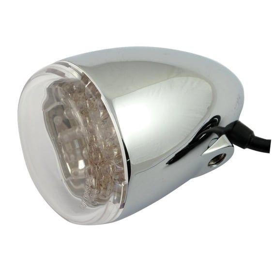 LED Bullet turn signals. Amber. Clear lens