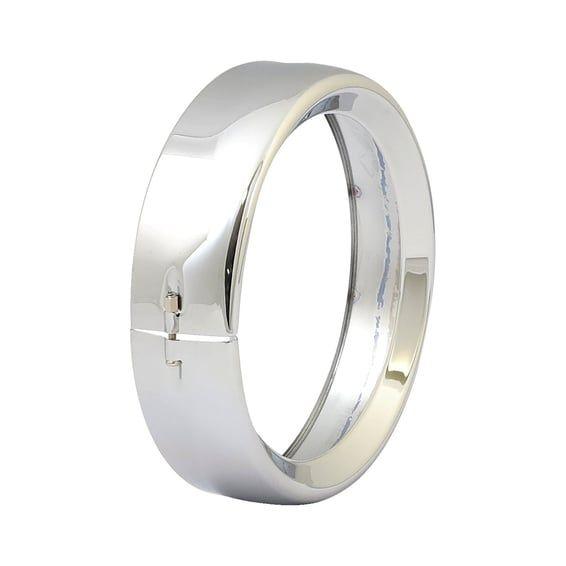 Recessed trim ring. 7" headlamp. Chrome