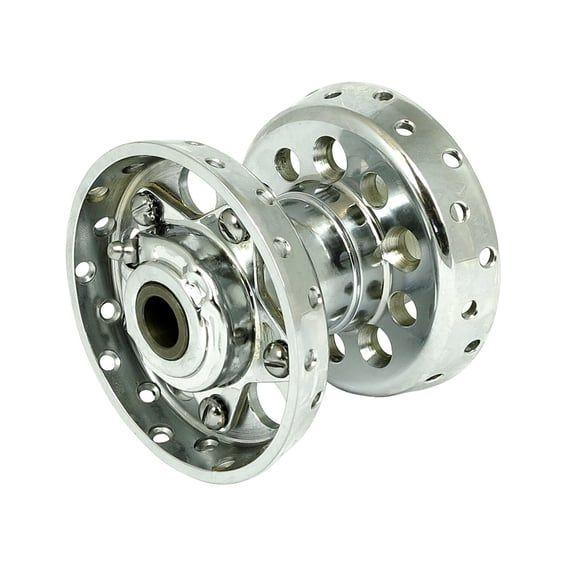 Custom Star hub, for OEM axle. Chrome with chrome star