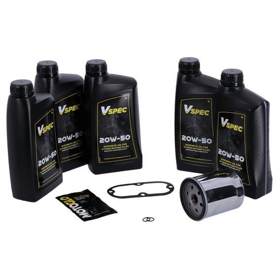 'Big Oil' service kit. Full synthetic. Chrome filter