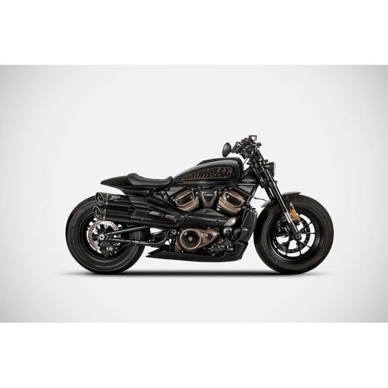 Sportster S GT exhaust system. Matte black