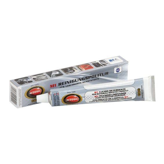 M1 Cleaning Polish for Plastic Chrome. Tube 75cc