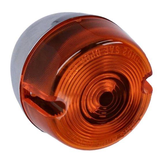turn signal. Rear. Single filament. Chrome