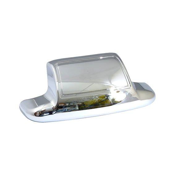 Rear fender tip 'Plain'. Chrome